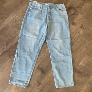 BP High Rise Mom Jeans Button Fly Size 34 New With Tags